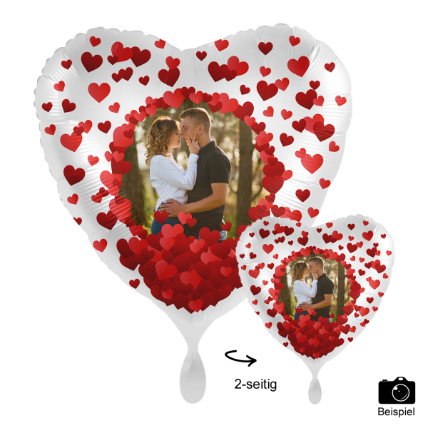 1 Ballon mit Foto - I Love You