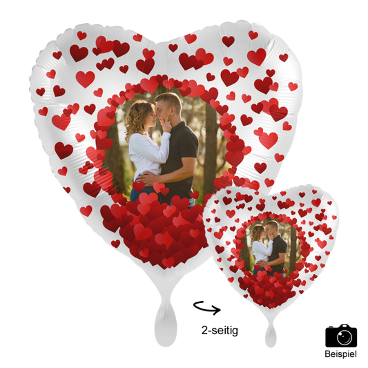 1 Ballon mit Foto - I Love You