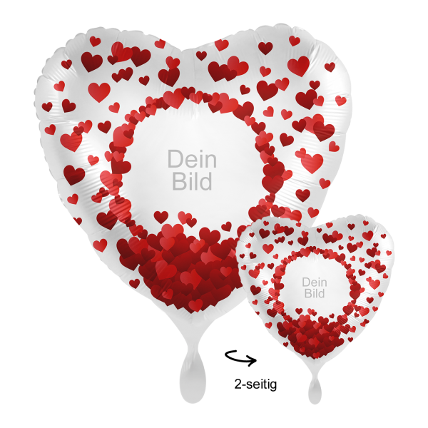 1 Ballon mit Foto - I Love You