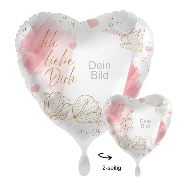 1 Ballon mit Foto - Tender Flowers