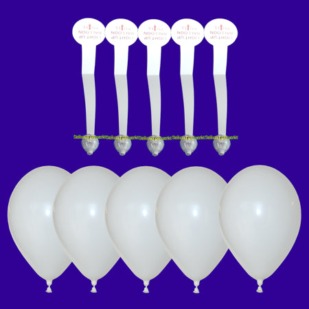 LED- Ballon " Weiß" 10er