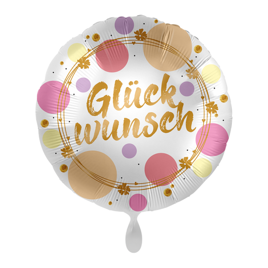 1 Ballon - Shiny Dots Glückwunsch