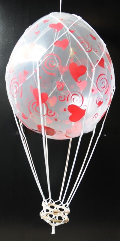 Fesselballon "Herzen der Liebe" Rot